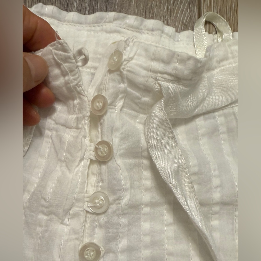 Lucky & CoCo 95% cotton Lace trimmed white skirt size medium - Picture 7 of 8